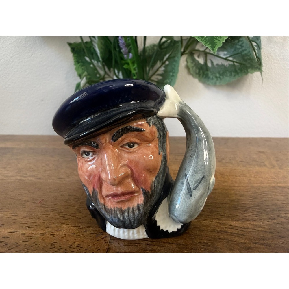 Royal Doulton Captain Ahab D6522 Character Jug Toby Mug 1958 Small England Decor